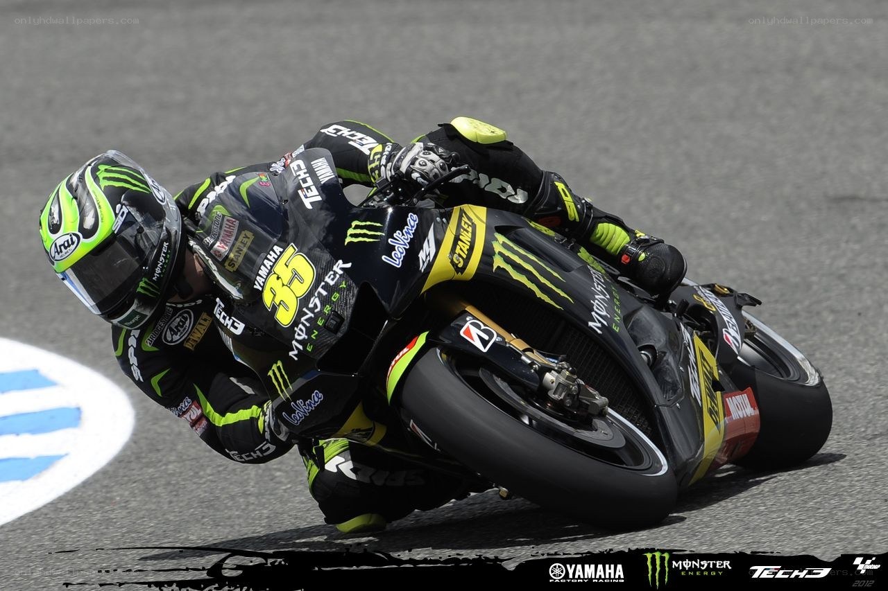Motorcycle racer on track