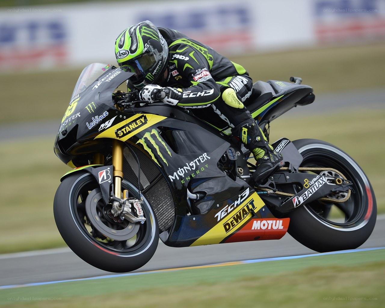 motorcycle racer on track
