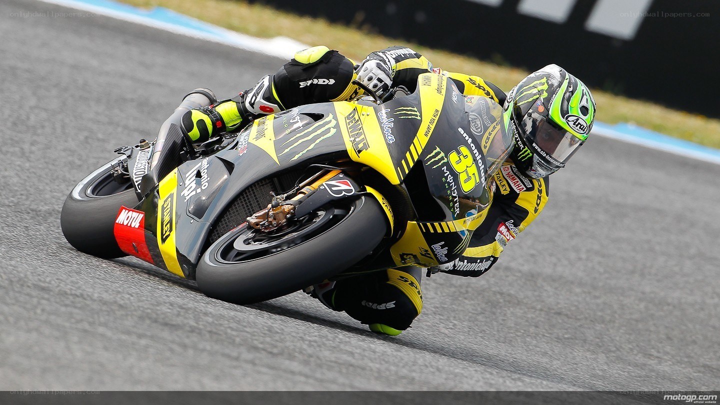 Motorcycle racer on track