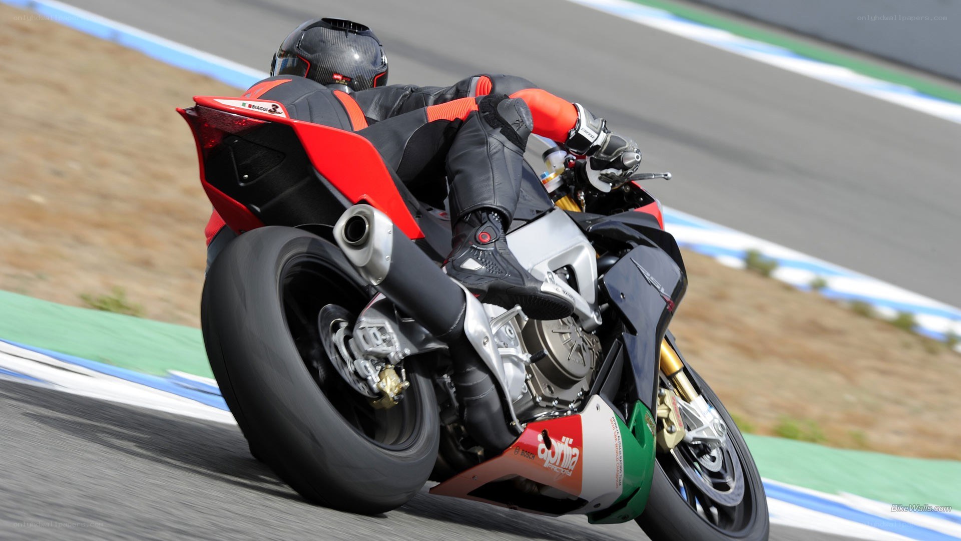 motorcycle racer on track