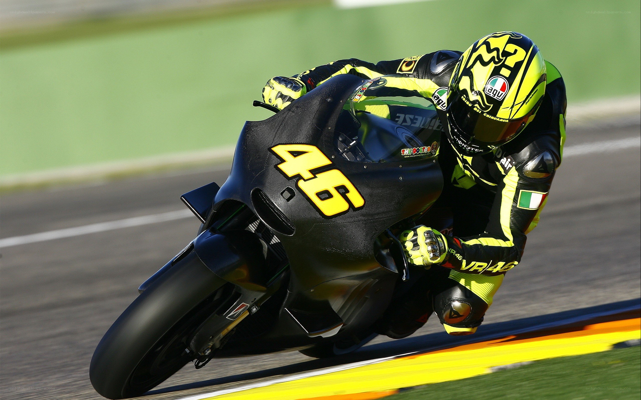 motorcycle racer on track