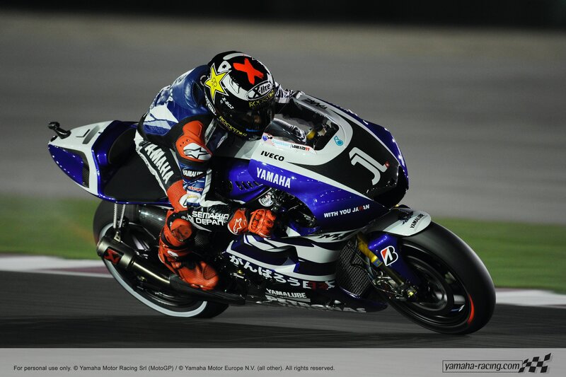 motorcycle racer on track