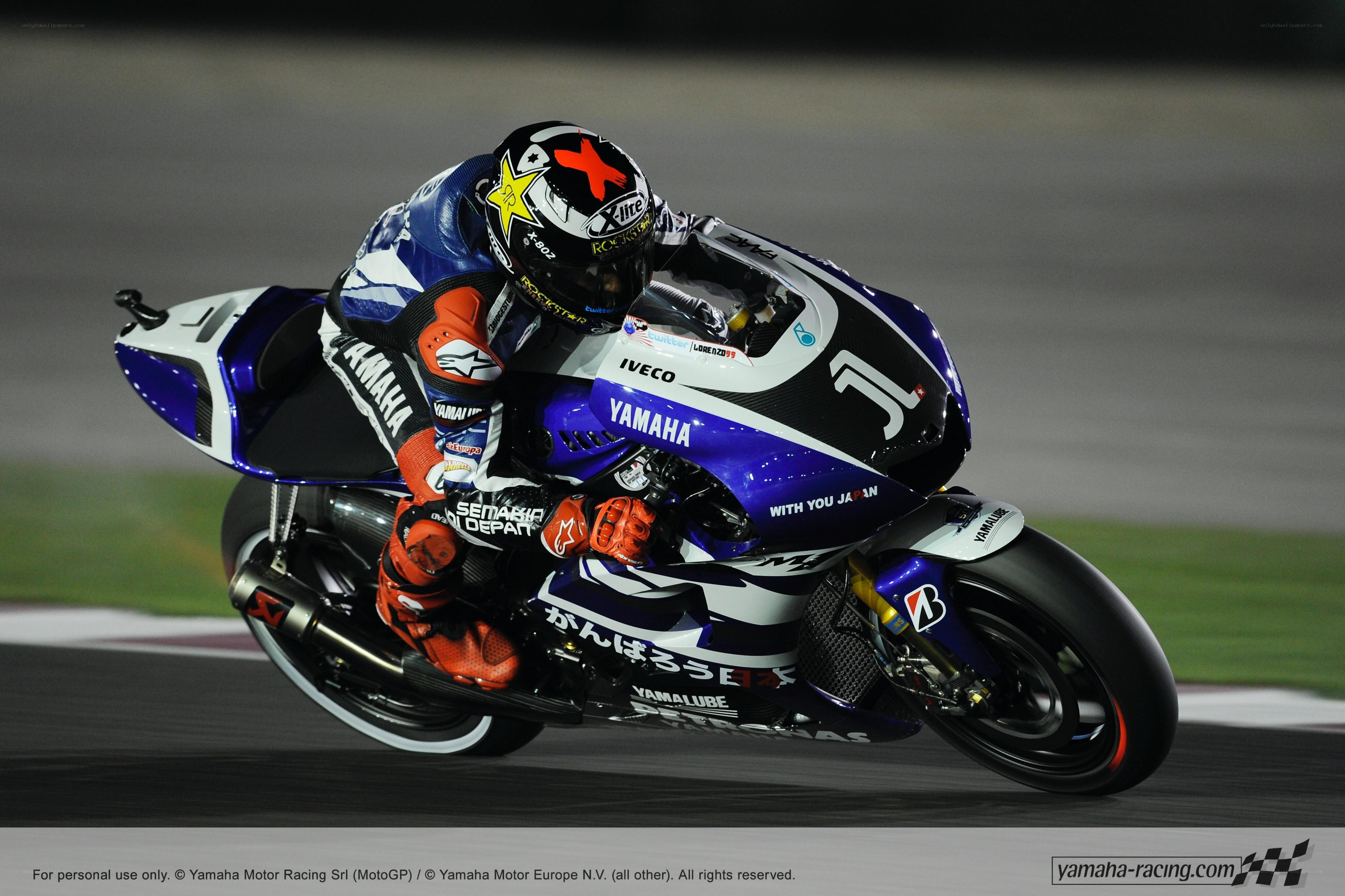 motorcycle racer on track