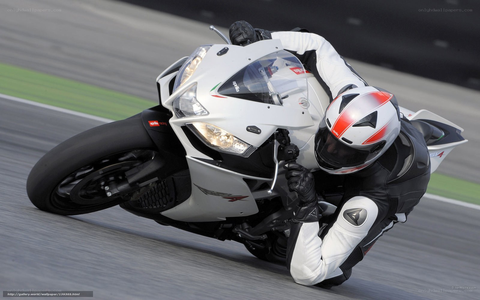 motorcycle racer on track
