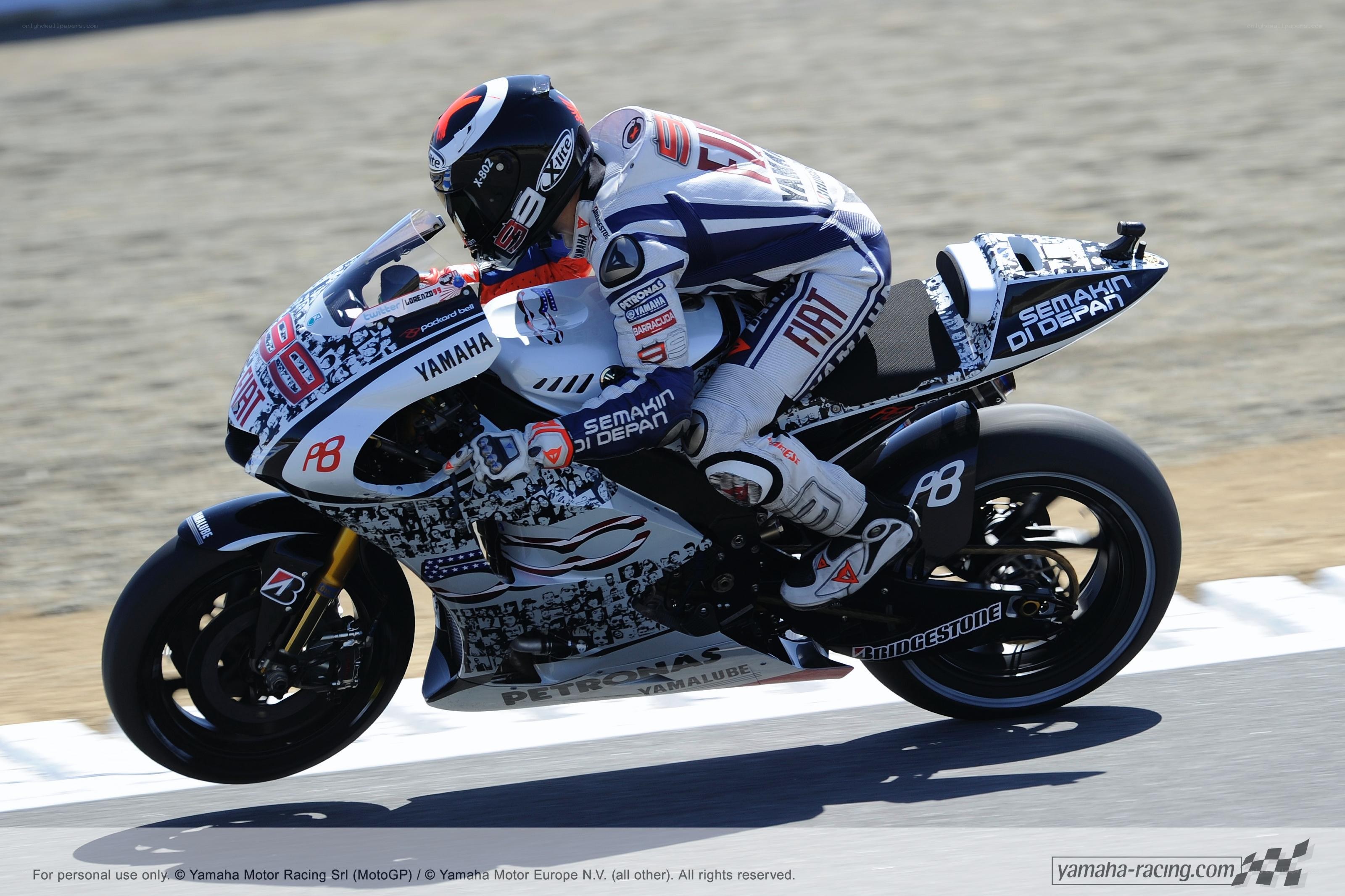 motorcycle racer on track