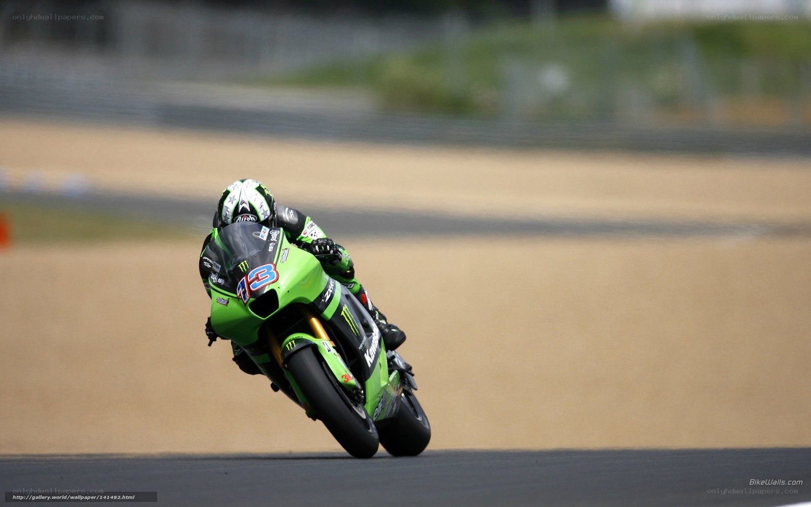 motorcycle racer on track