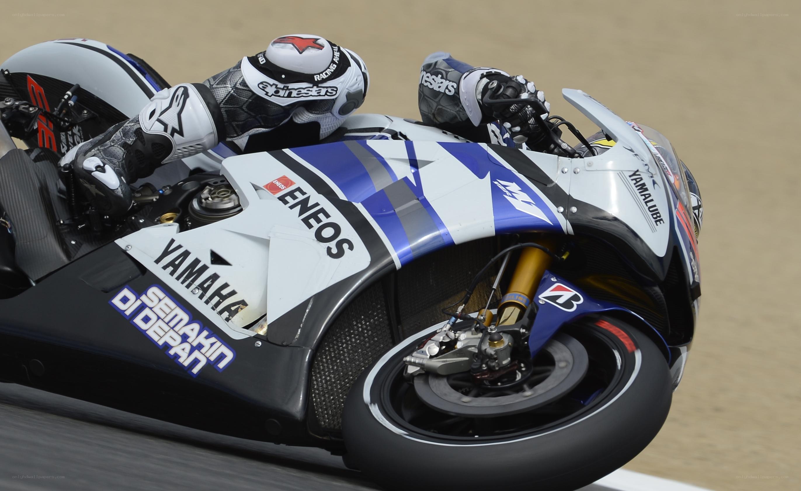 motorcycle racer on track
