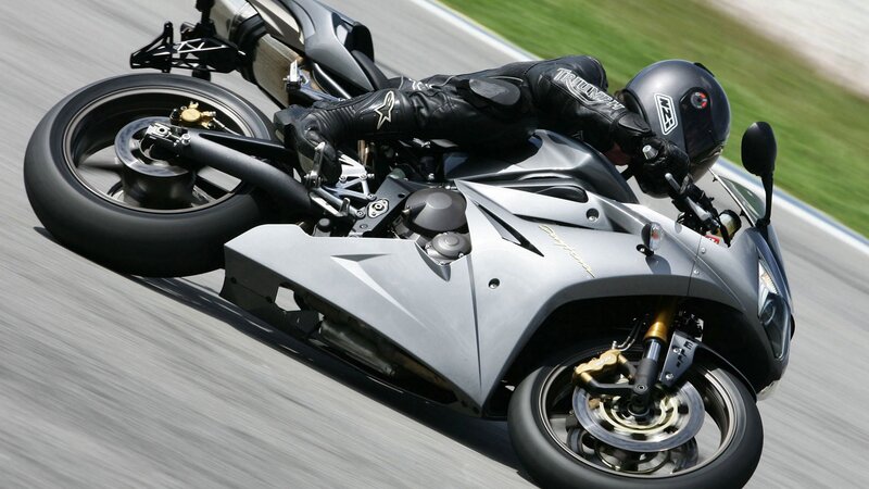 motorcycle racer on track