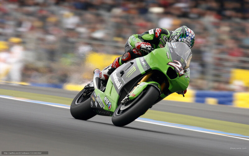 motorcycle racer on track