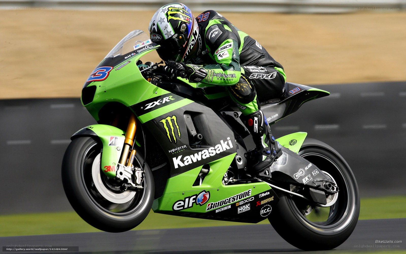 motorcycle racer on track