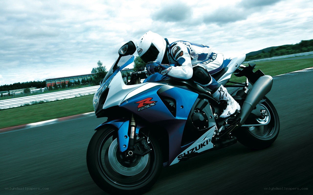 motorcycle racer on track