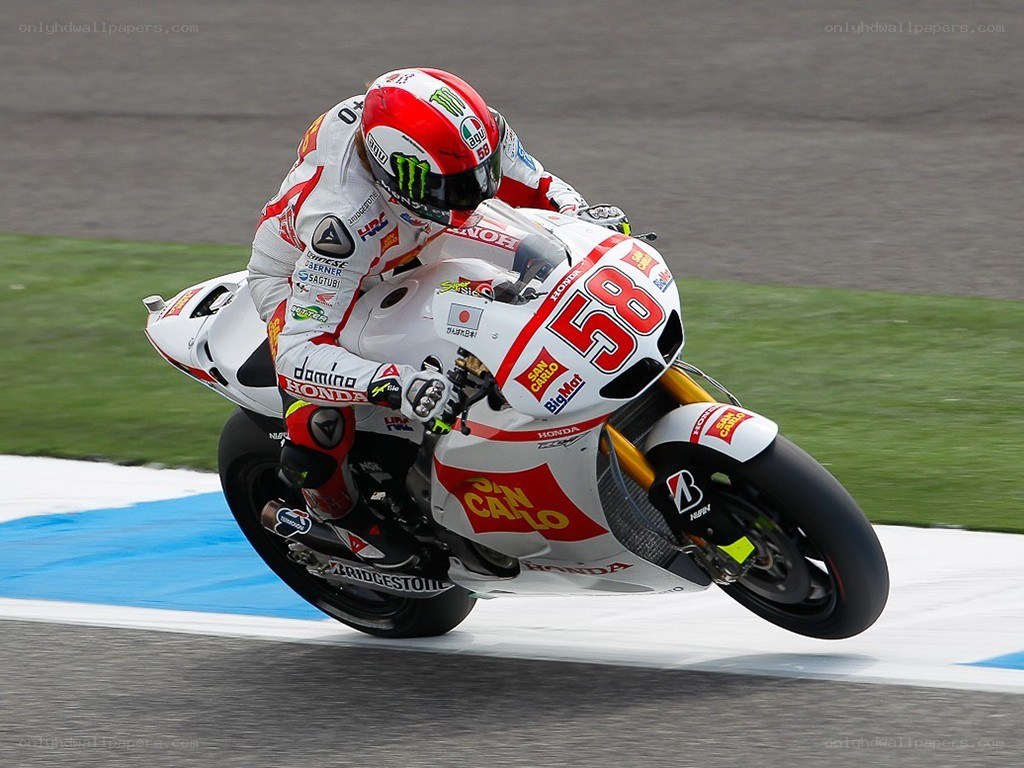 motorcycle racer on track