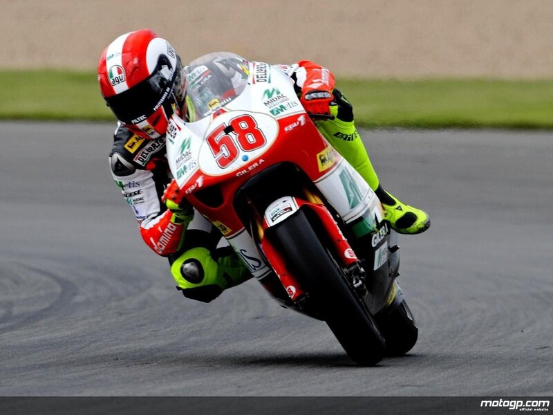 motorcycle racer on track
