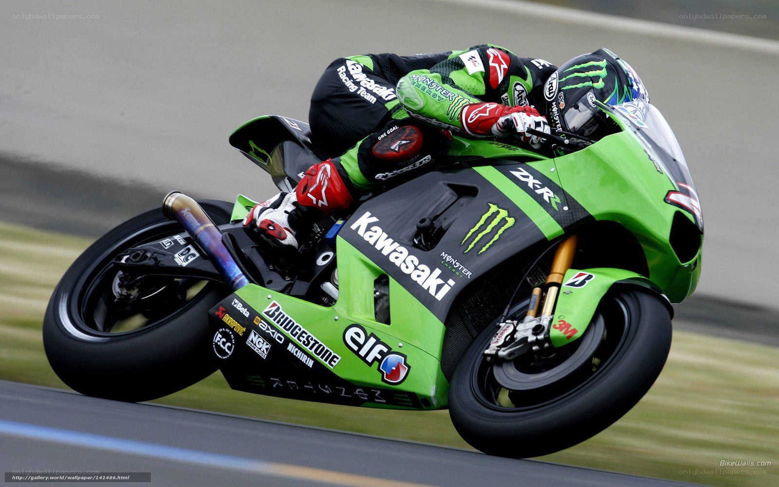 motorcycle racer on track