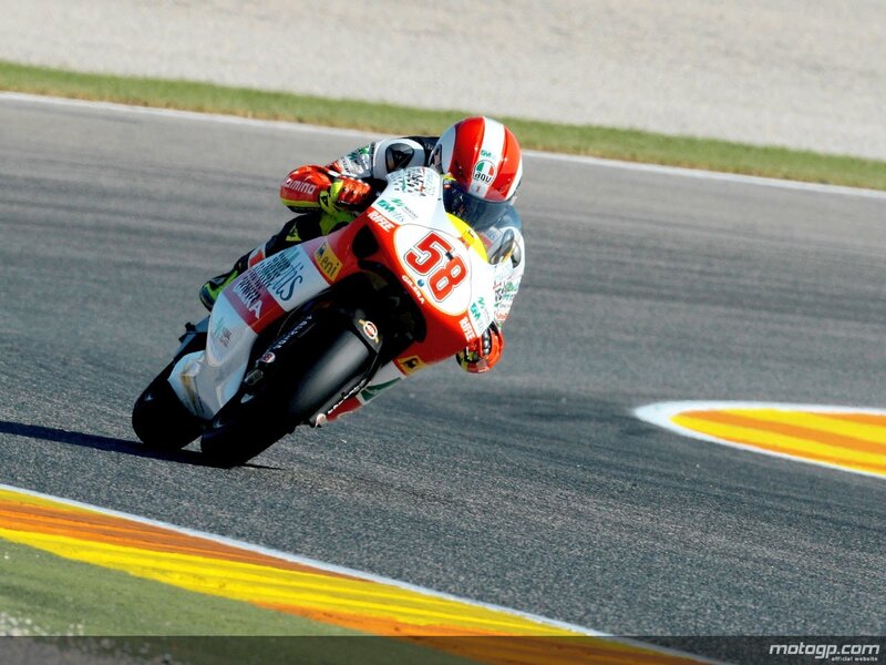 motorcycle racer on track