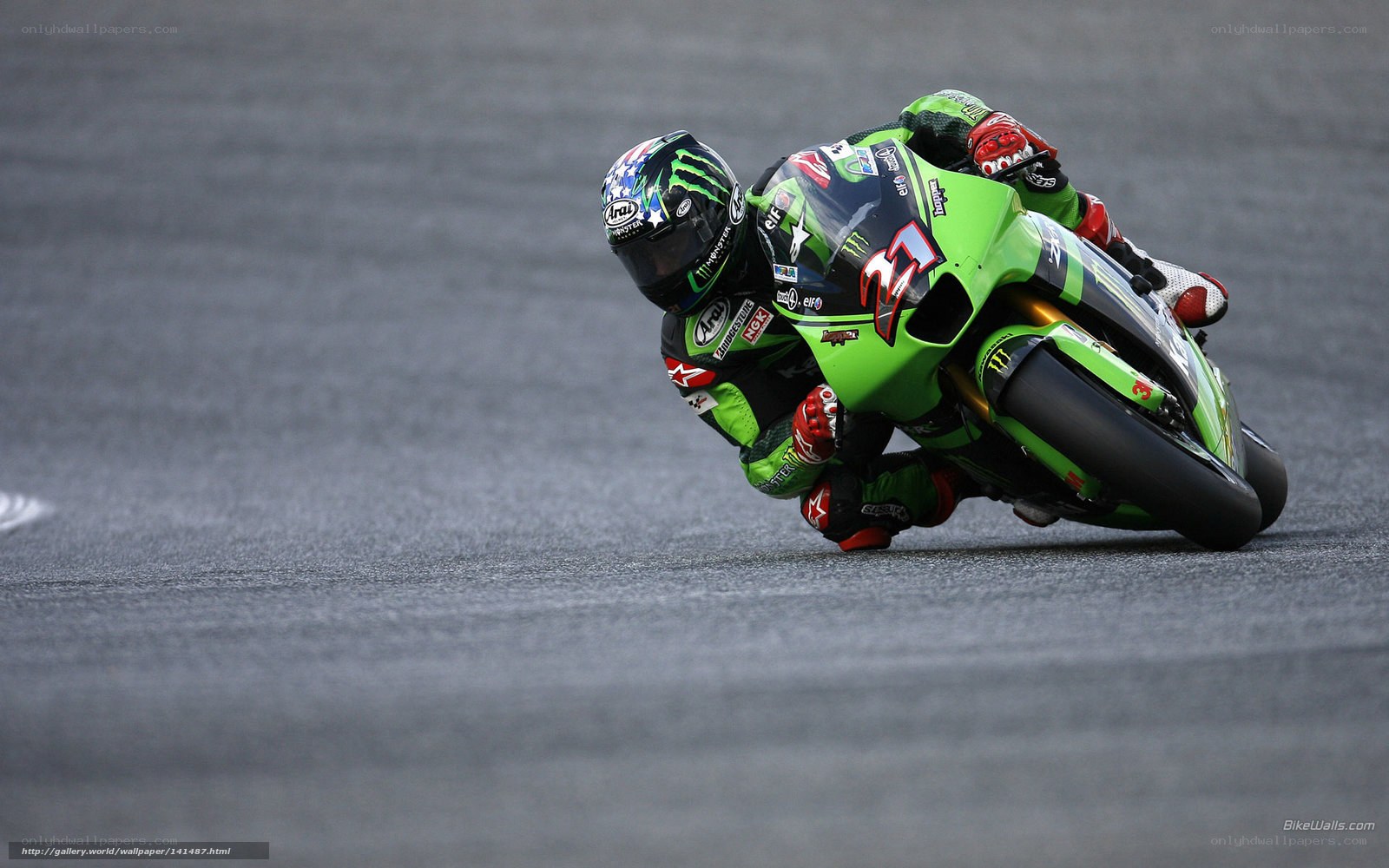 motorcycle racer on track