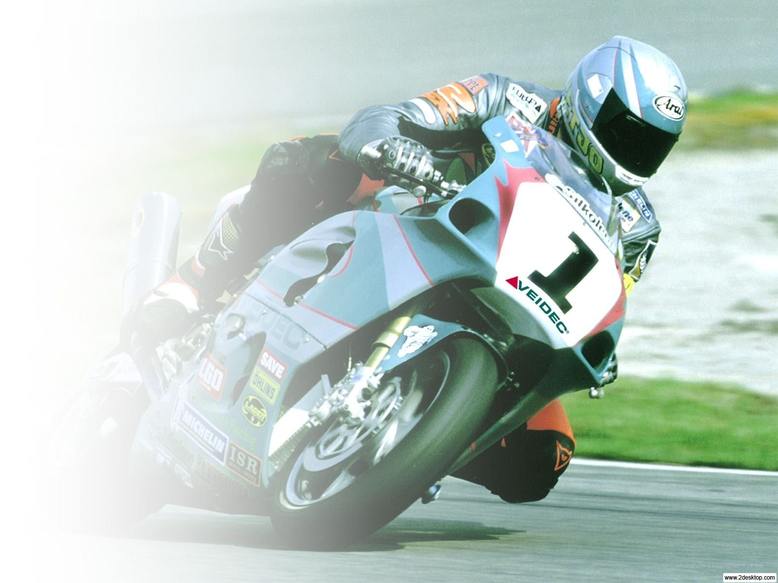 motorcycle racer on track