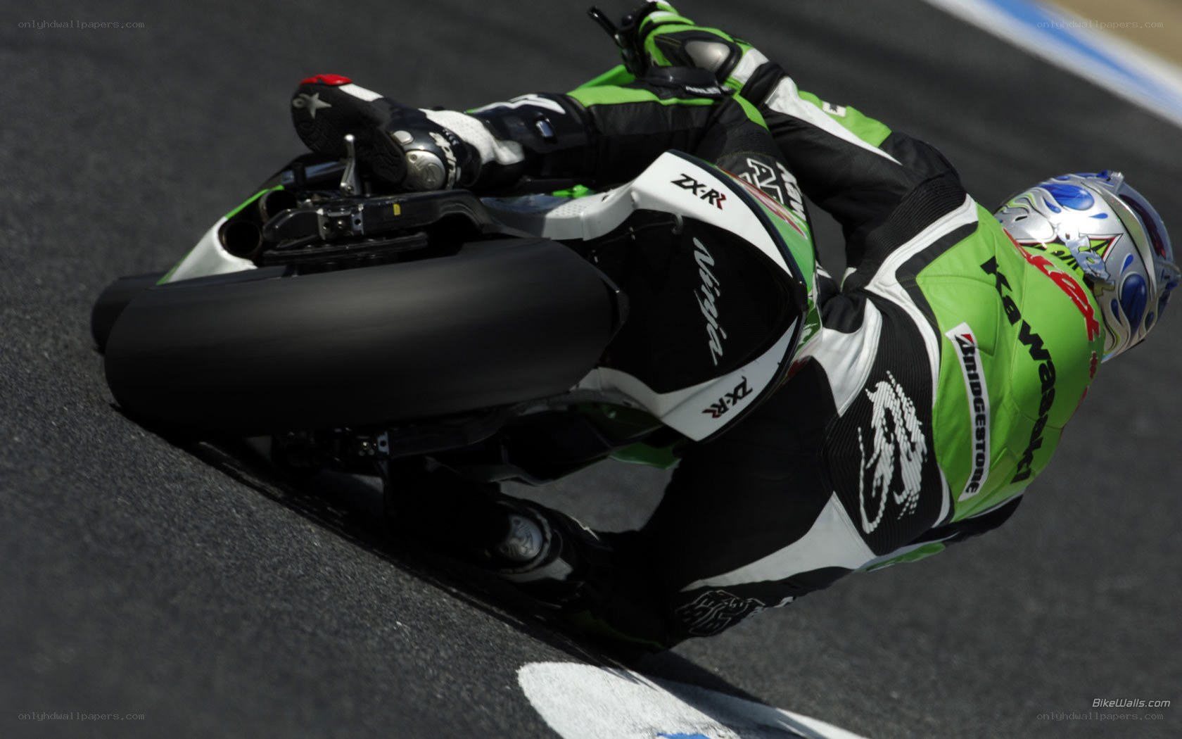 motorcycle racer on track