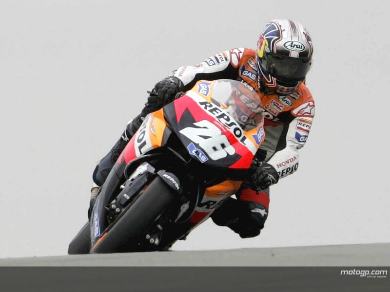 motorcycle racer on track