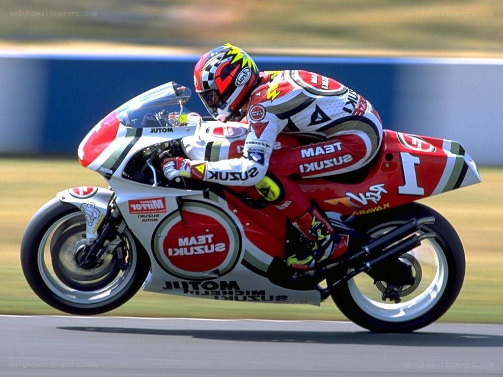 motorcycle racer on track