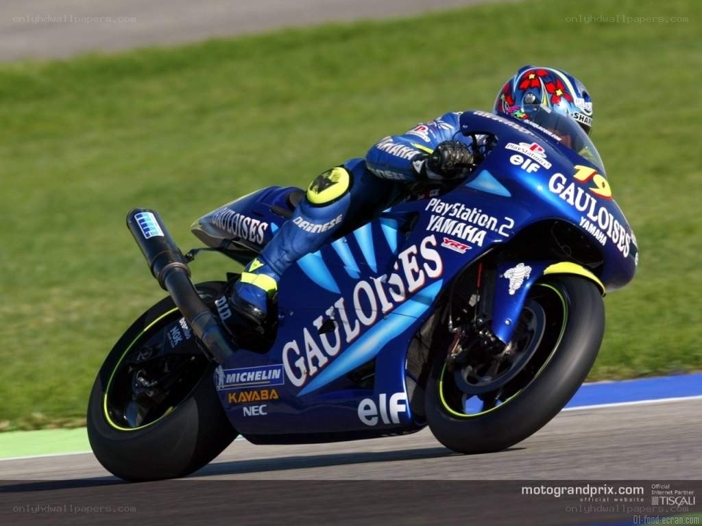 motorcycle racer on track