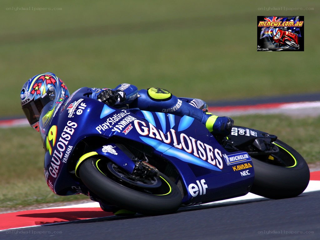 motorcycle racer on track