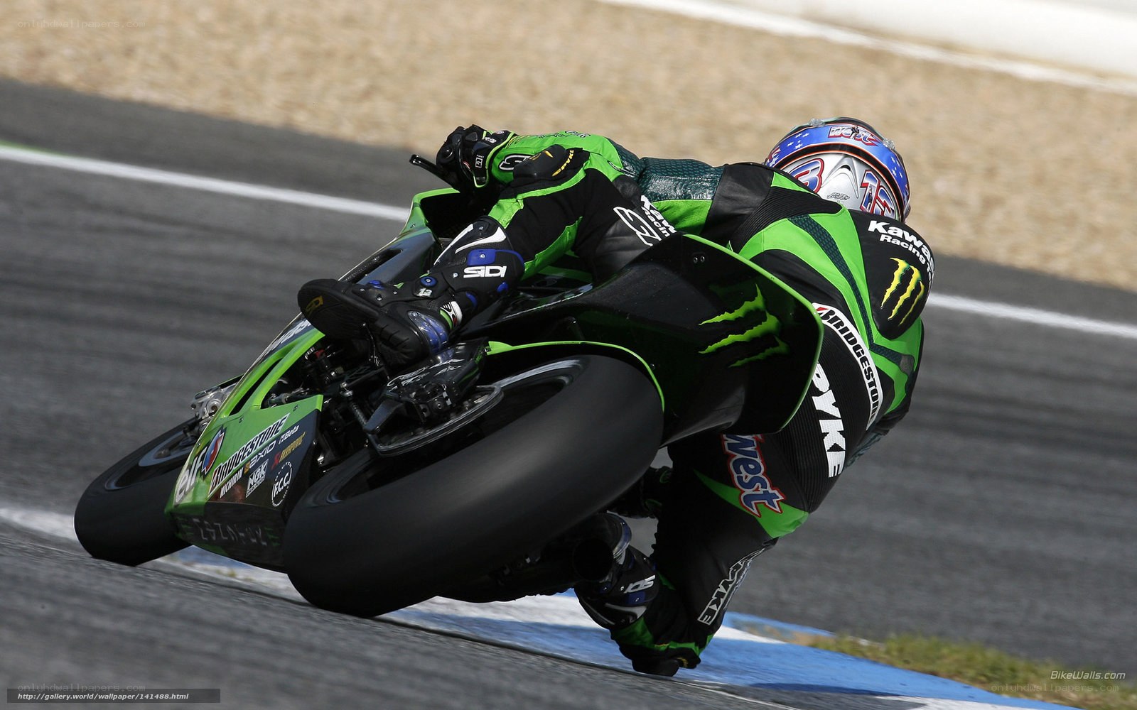motorcycle racer on track