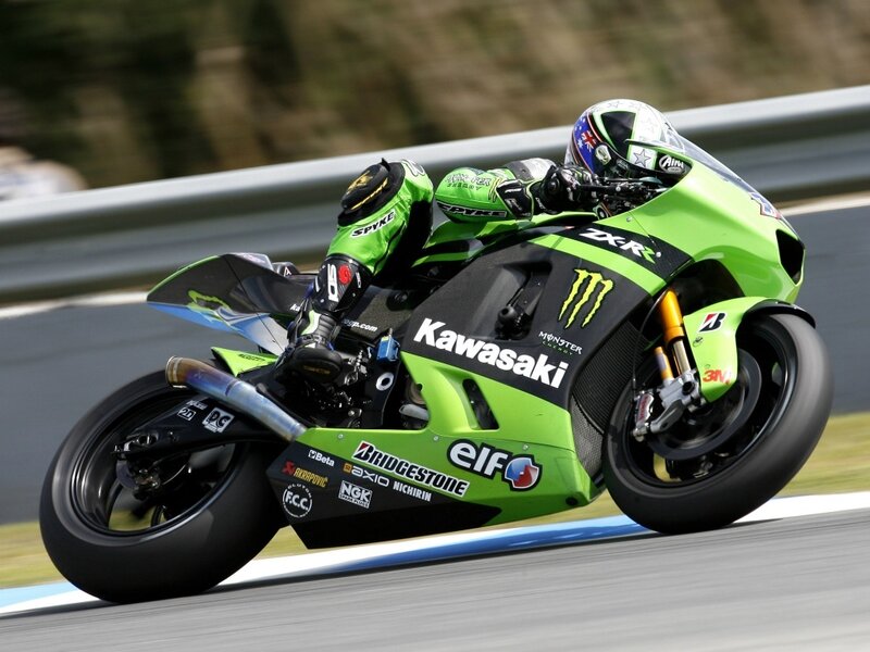 motorcycle racer on track