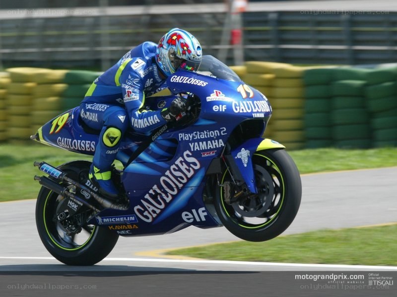 motorcycle racer on track