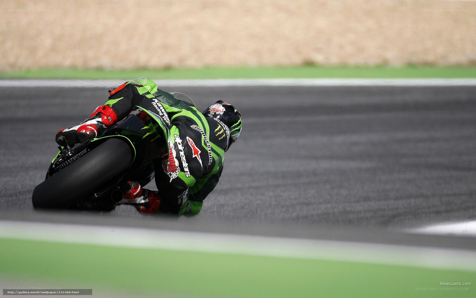 motorcycle racer on track