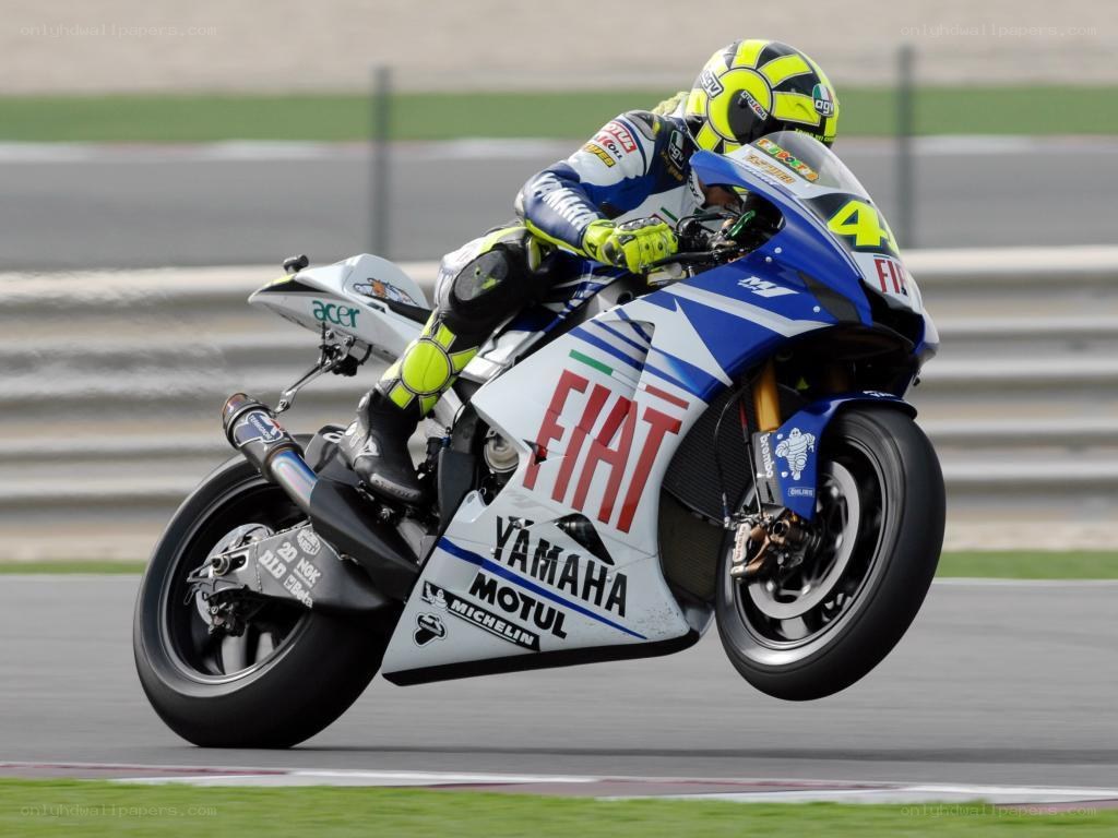 motorcycle racer on track
