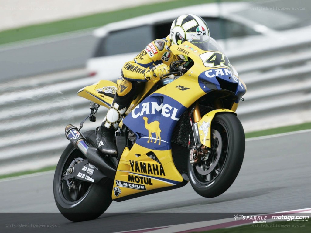 motorcycle racer on track