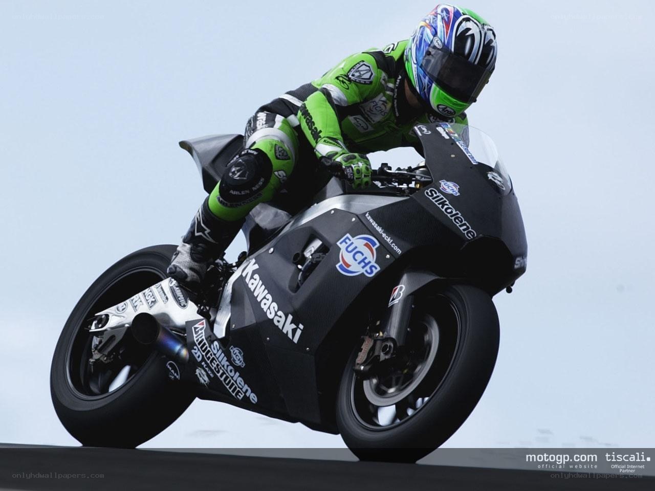 motorcycle racer on track