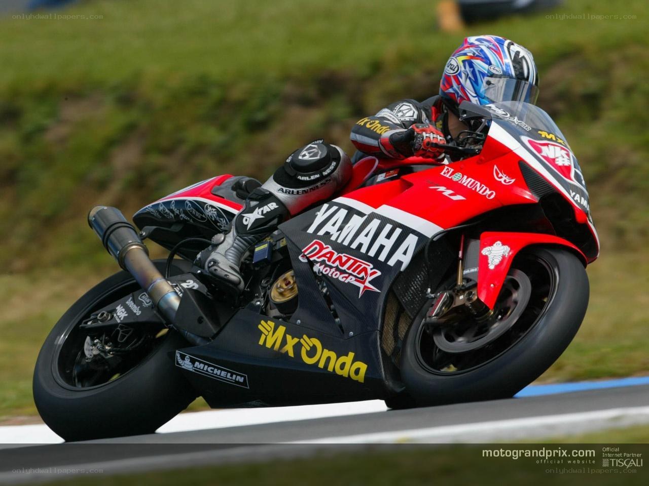 motorcycle racer on track