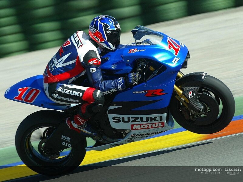 motorcycle racer on track