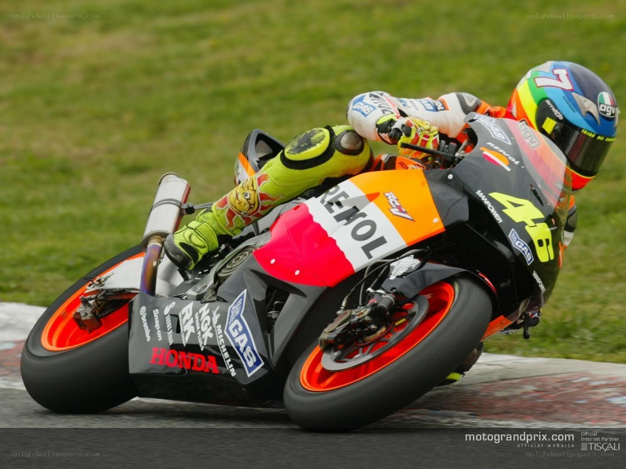 motorcycle racer on track