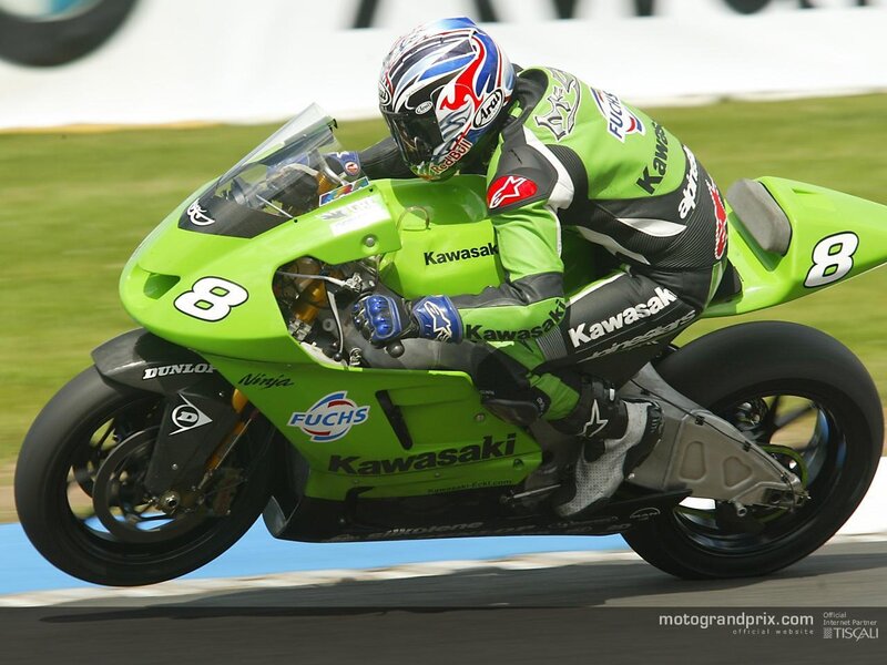 motorcycle racer on track