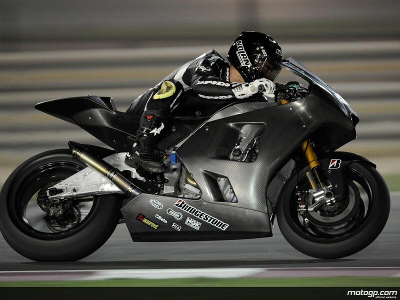 motorcycle racer on track