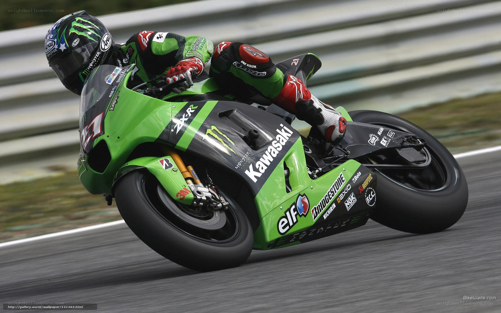 motorcycle racer on track