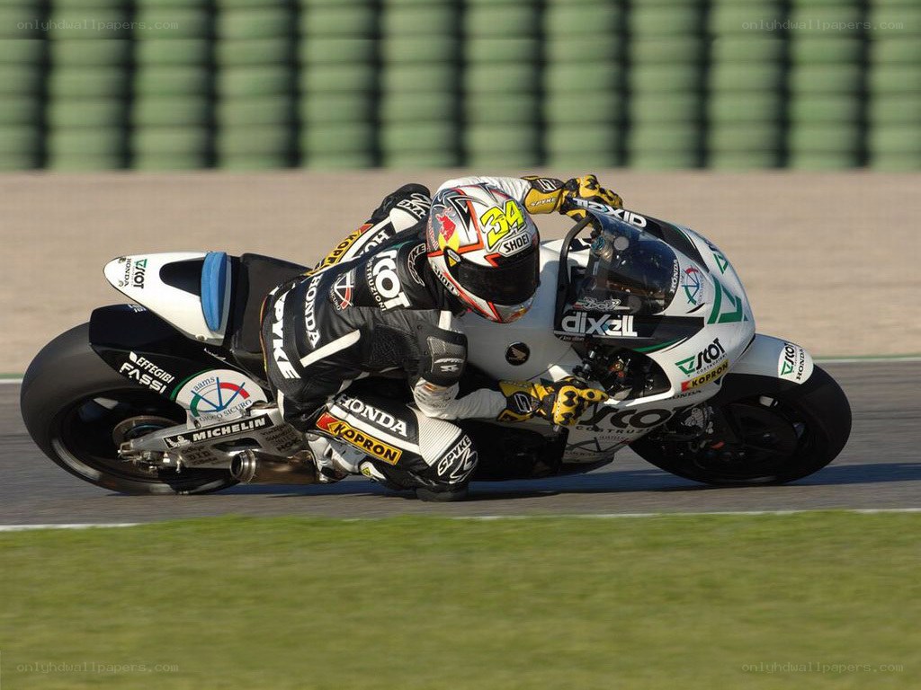 motorcycle racer on track
