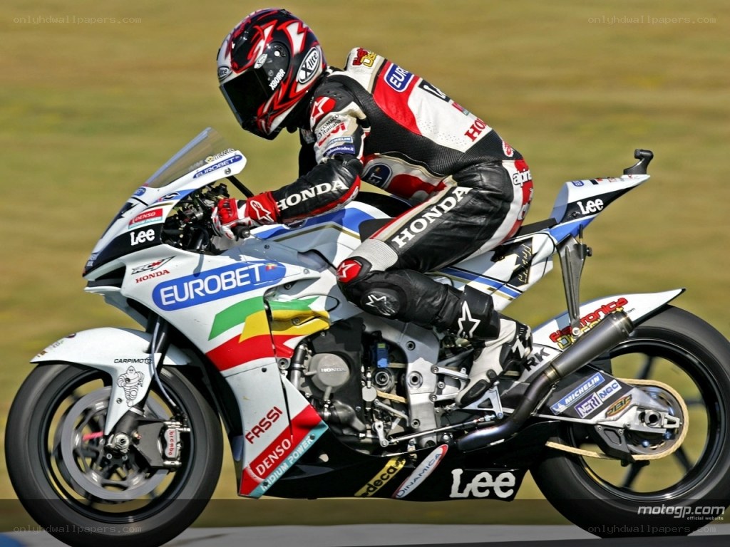 motorcycle racer on track