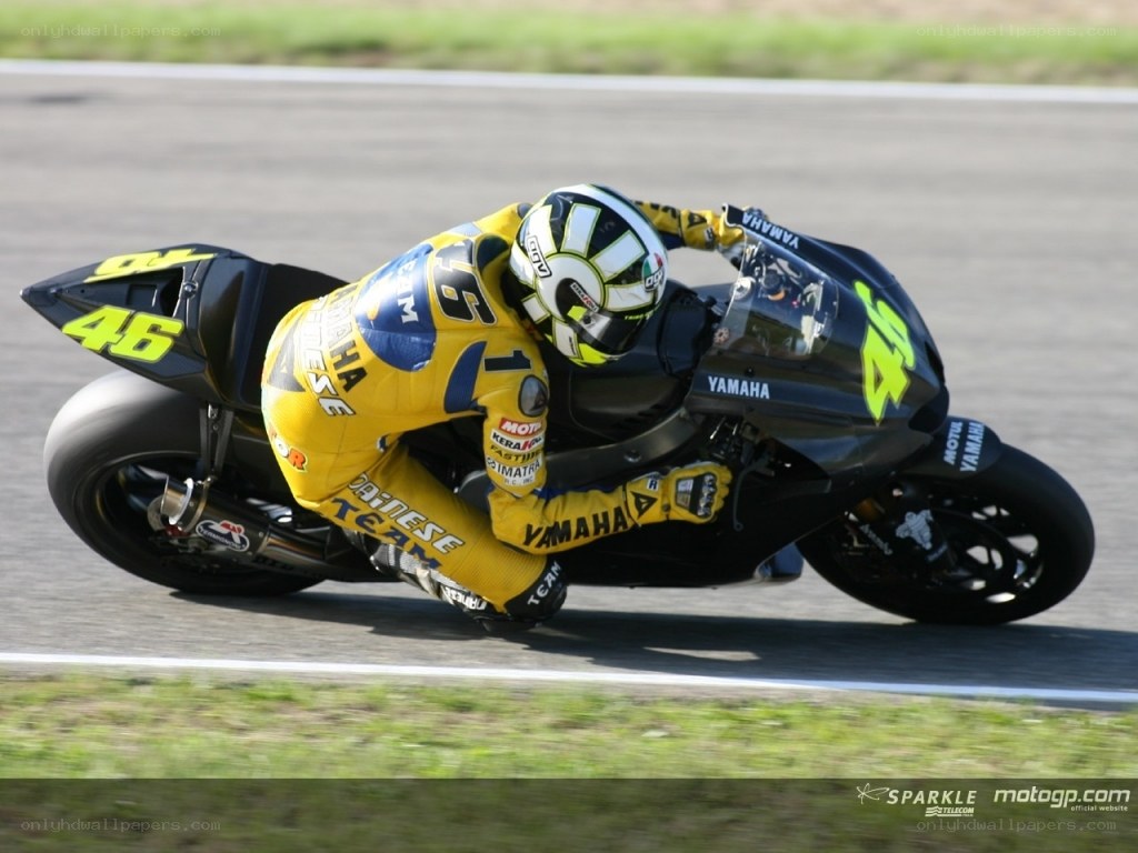 motorcycle racer on track