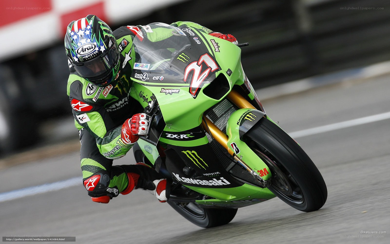 motorcycle racer on track