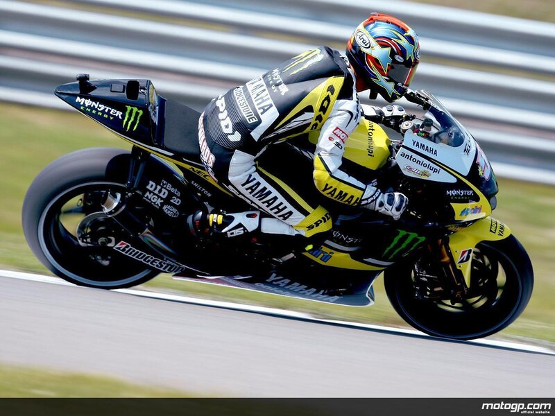 motorcycle racer on track