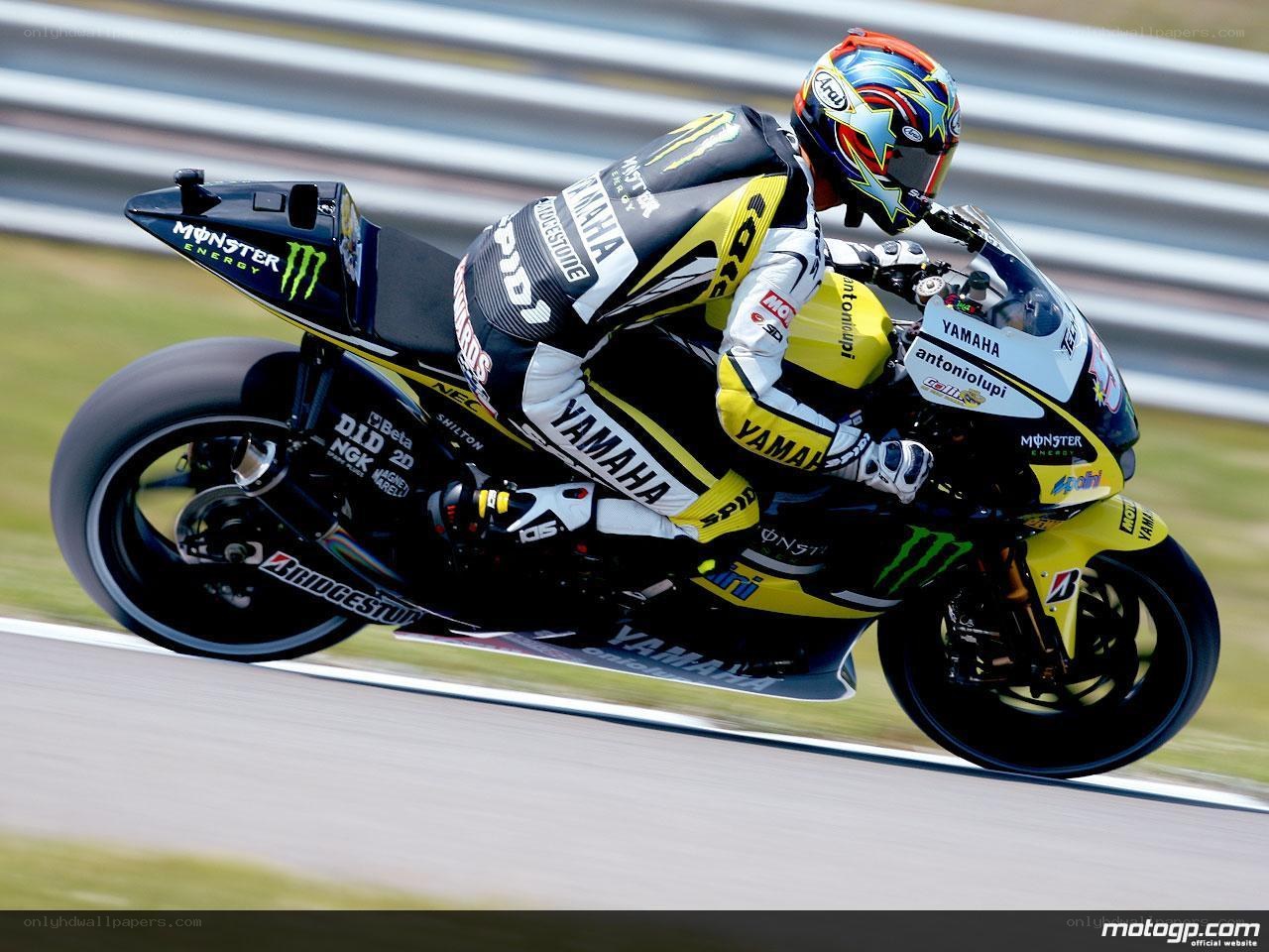 motorcycle racer on track