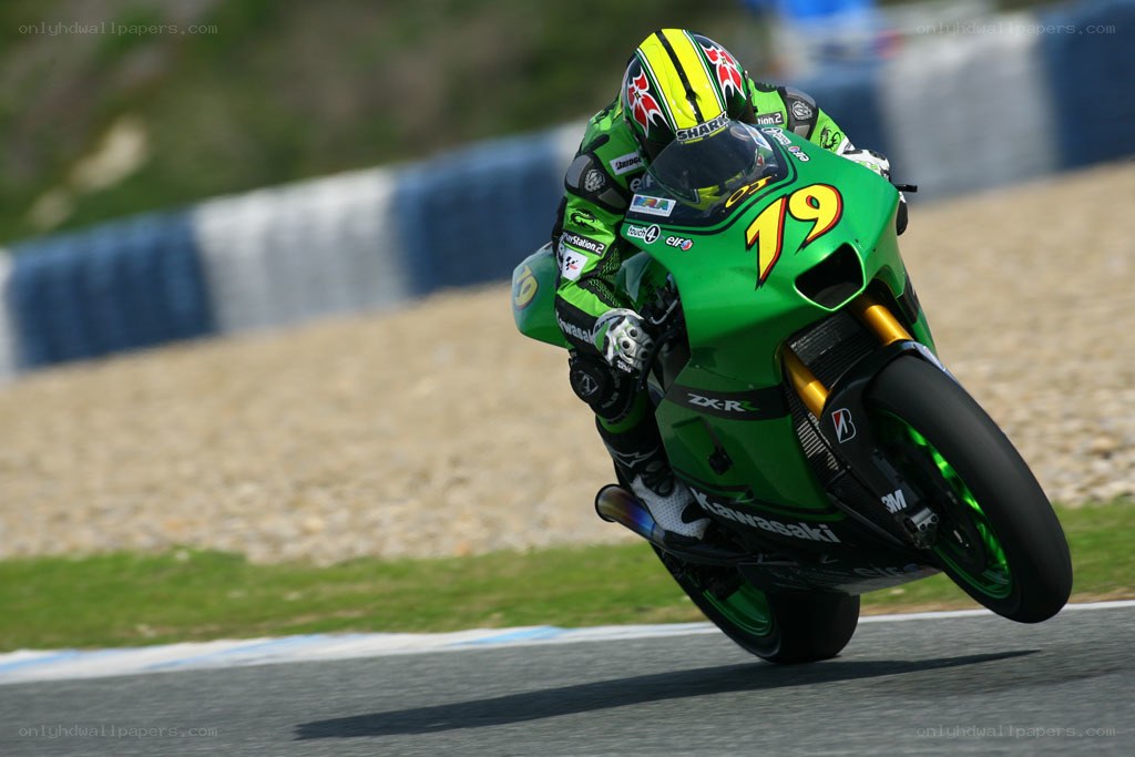 motorcycle racer on track