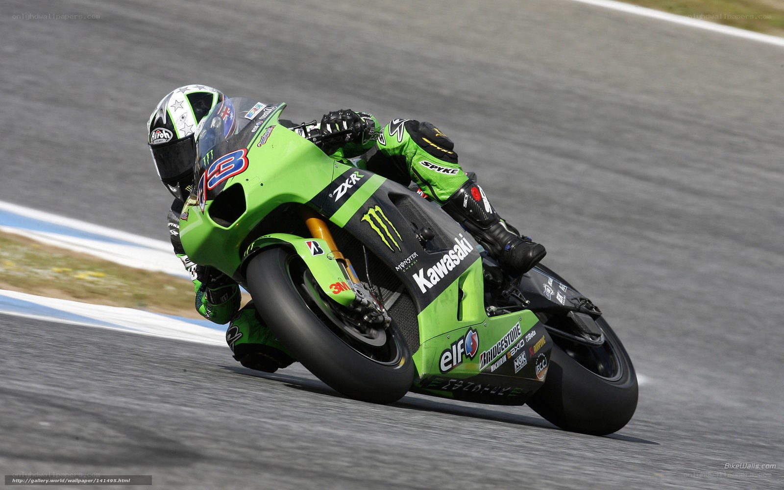 motorcycle racer on track