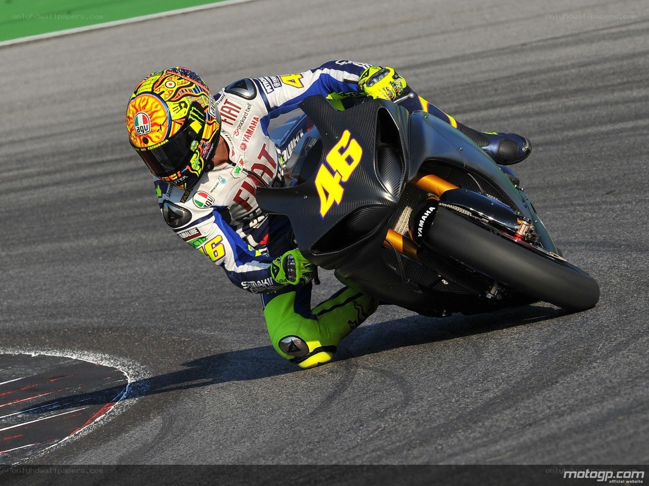 motorcycle racer on track