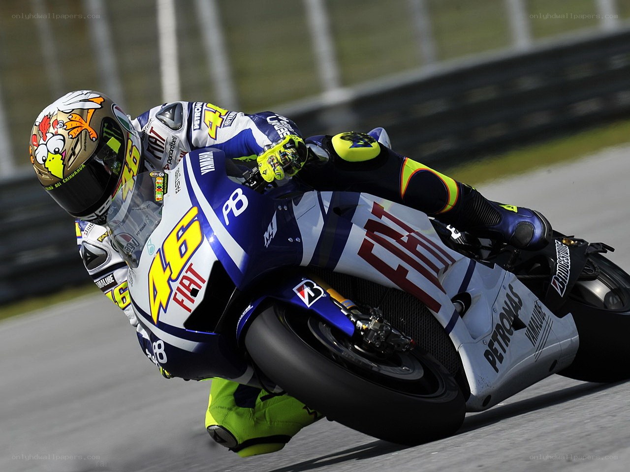 motorcycle racer on track