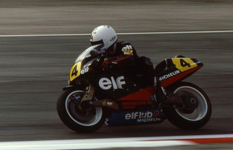 motorcycle racer on track